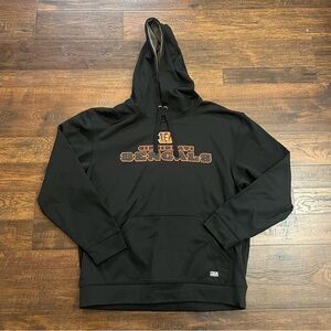 Cincinnati Bengals Hoodie NFL Team Apparel TX3 Warm Black | Men’s Size Large